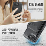 MAGKING K1 Series For iPhone 17e / 16e Magnetic Case PC + TPU + PU Phone Cover with Card Holder