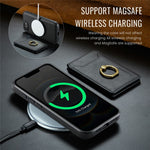 MAGKING K1 Series For iPhone 17e / 16e Magnetic Case PC + TPU + PU Phone Cover with Card Holder