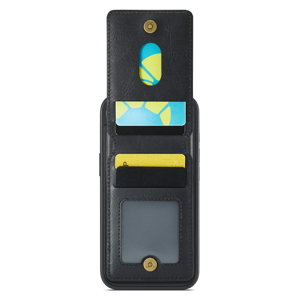 MAGKING K1 Series For iPhone 17e / 16e Magnetic Case PC + TPU + PU Phone Cover with Card Holder