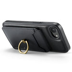 MAGKING K1 Series For iPhone 17e / 16e Magnetic Case PC + TPU + PU Phone Cover with Card Holder