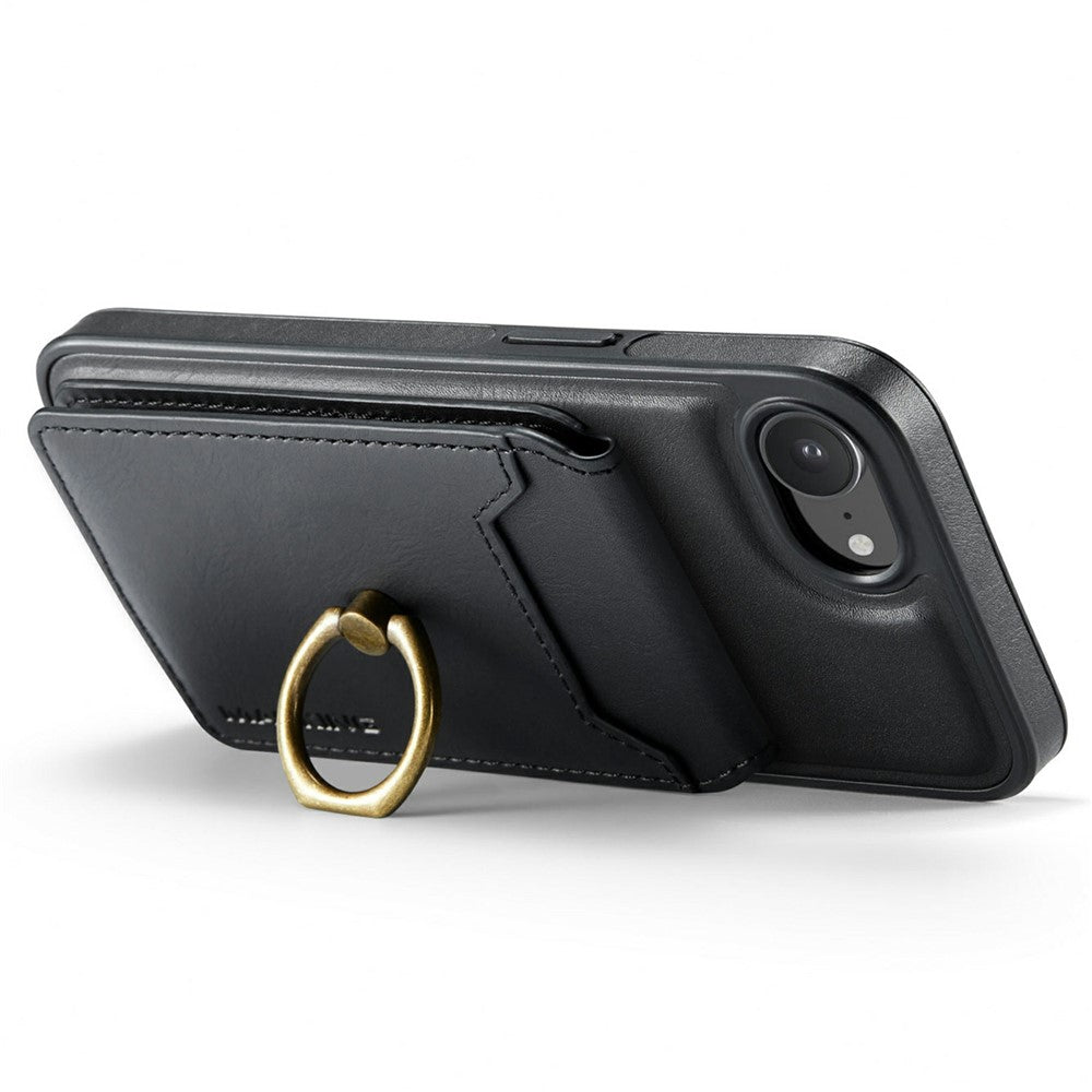 MAGKING K1 Series For iPhone 17e / 16e Magnetic Case PC + TPU + PU Phone Cover with Card Holder