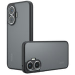 For Xiaomi Redmi Turbo 4 Pro 5G  /  Poco F7 5G Case Skin-Touch TPU + PC Matte Phone Back Cover, Transparent Black