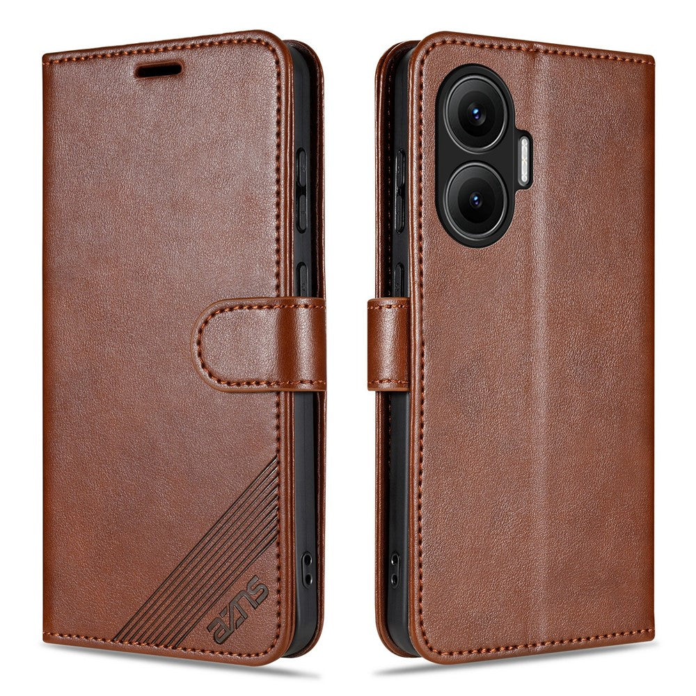 AZNS For Xiaomi Redmi Turbo 4 Pro 5G  /  Poco F7 5G Case Anti-Scratch PU Leather Stand Wallet Phone Cover
