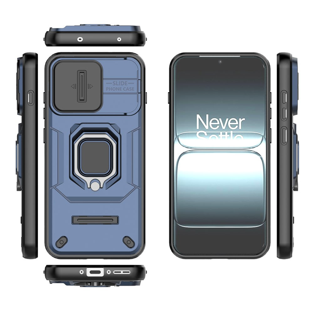 For OnePlus 13T 5G Case PC + TPU Kickstand Phone Protector with Lens Cover