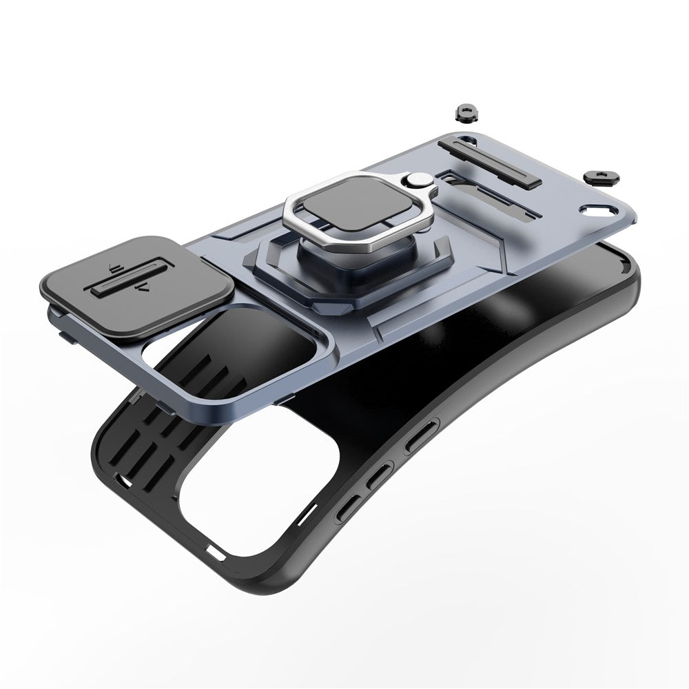 For OnePlus 13T 5G Case PC + TPU Kickstand Phone Protector with Lens Cover