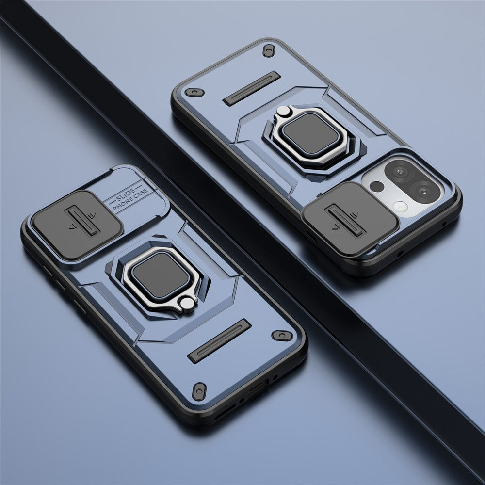 For OnePlus 13T 5G Case PC + TPU Kickstand Phone Protector with Lens Cover
