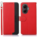 KHAZNEH For Xiaomi Redmi Turbo 4 Pro 5G  /  Poco F7 5G Case RFID Blocking Wallet Litchi Texture PU Leather Phone Cover