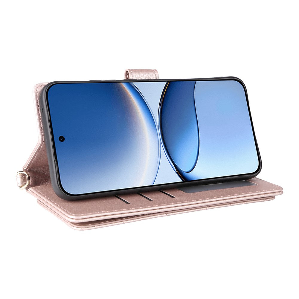 For Xiaomi Redmi Turbo 4 Pro 5G / Poco F7 5G Case with Shoulder / Wrist Strap Leather Phone Cover Stand Wallet