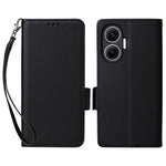For Xiaomi Redmi Turbo 4 Pro 5G / Poco F7 5G Case with Wrist Strap Litchi Texture PU Leather Wallet Phone Cover