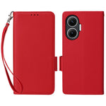 For Xiaomi Redmi Turbo 4 Pro 5G / Poco F7 5G Case with Wrist Strap Litchi Texture PU Leather Wallet Phone Cover