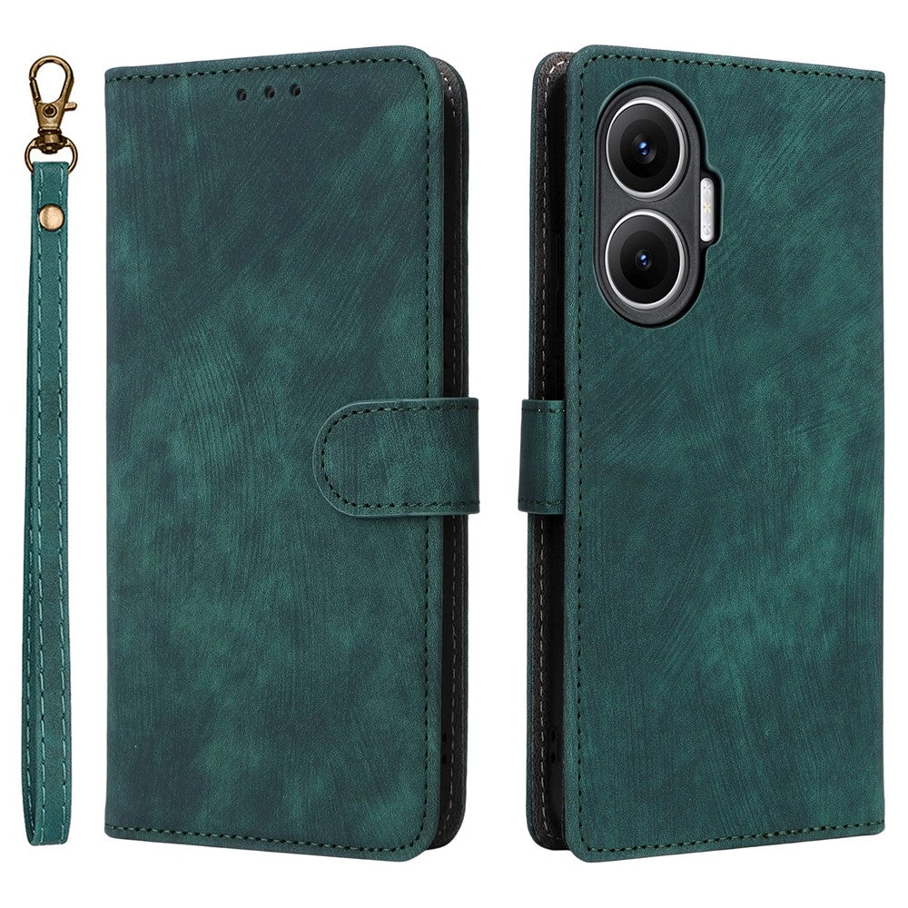 For Xiaomi Redmi Turbo 4 Pro 5G / Poco F7 5G Case Wallet RFID Blocking PU Leather Phone Cover Stand with Strap
