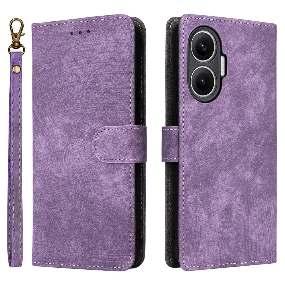 For Xiaomi Redmi Turbo 4 Pro 5G / Poco F7 5G Case Wallet RFID Blocking PU Leather Phone Cover Stand with Strap
