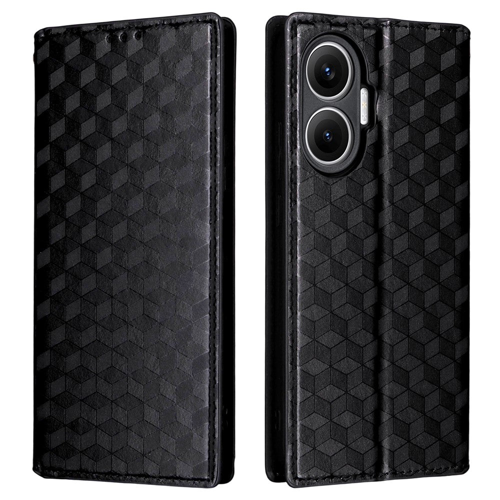 For Xiaomi Redmi Turbo 4 Pro 5G / Poco F7 5G Case Wallet Rhombus Imprinted Leather Phone Cover