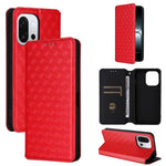 For OnePlus 13T 5G Case Wallet Rhombus Imprinted Leather Phone Cover