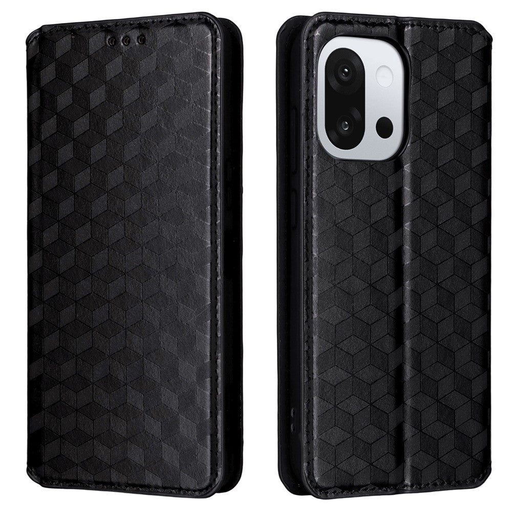 For OnePlus 13T 5G Case Wallet Rhombus Imprinted Leather Phone Cover