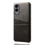 For Samsung Galaxy S25 Edge Case Dual Card Slots PU Leather + Hard PC Phone Cover
