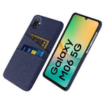 Samsung Galaxy A06 5G / M06 5G-cover i stof + hårdt PC-cover med dobbelt kortslot
