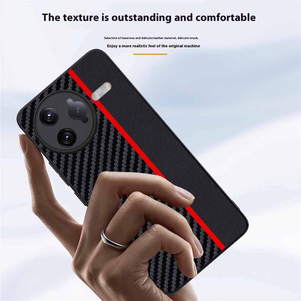 For Xiaomi Redmi K80 5G / Poco F7 Pro 5G Case Carbon Fiber Texture Ultra Slim PC Phone Cover
