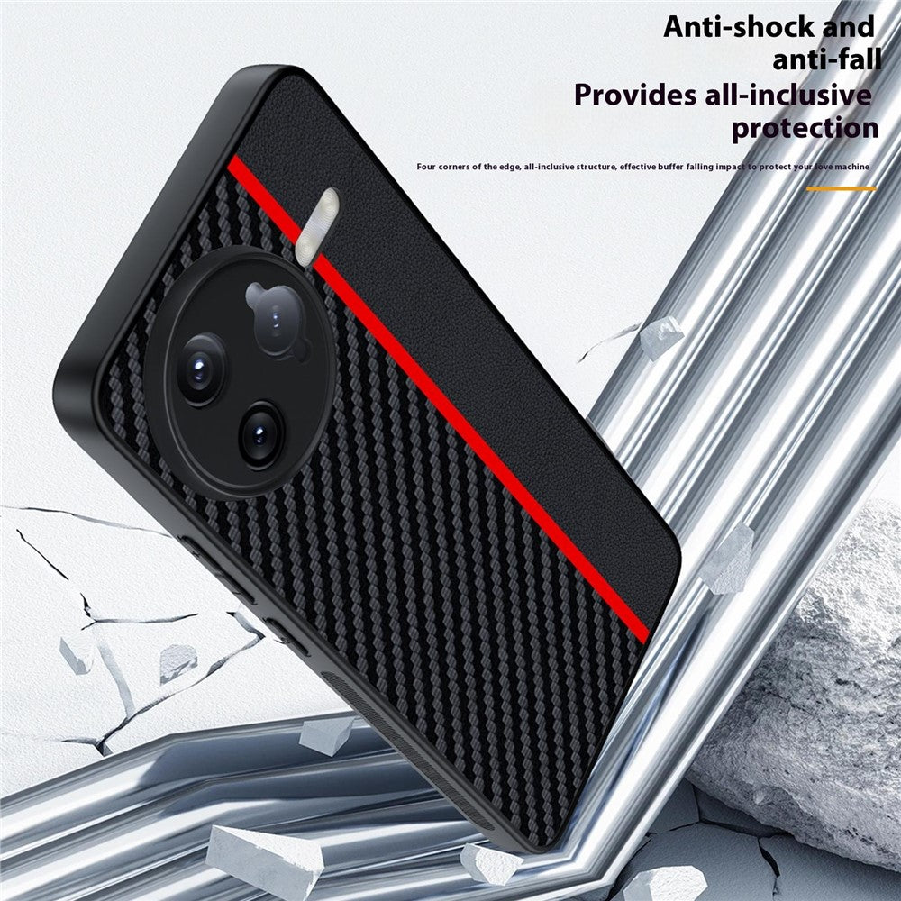 For Xiaomi Redmi K80 5G / Poco F7 Pro 5G Case Carbon Fiber Texture Ultra Slim PC Phone Cover