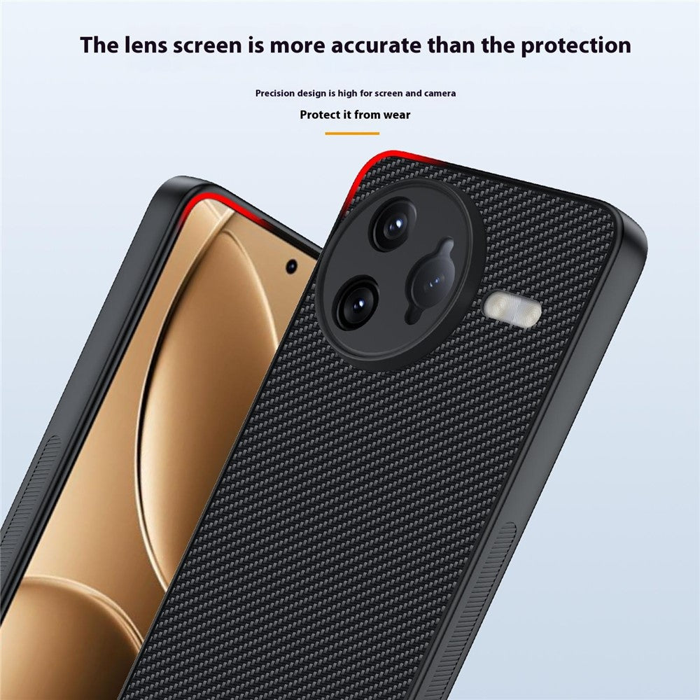 For Xiaomi Redmi K80 5G / Poco F7 Pro 5G Case Carbon Fiber Texture Ultra Slim PC Phone Cover