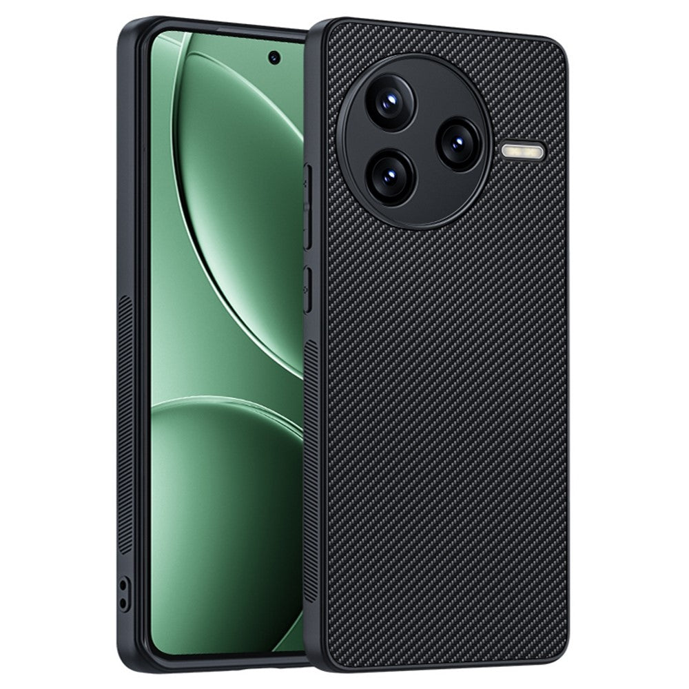 For Xiaomi Redmi K80 5G / Poco F7 Pro 5G Case Carbon Fiber Texture Ultra Slim PC Phone Cover