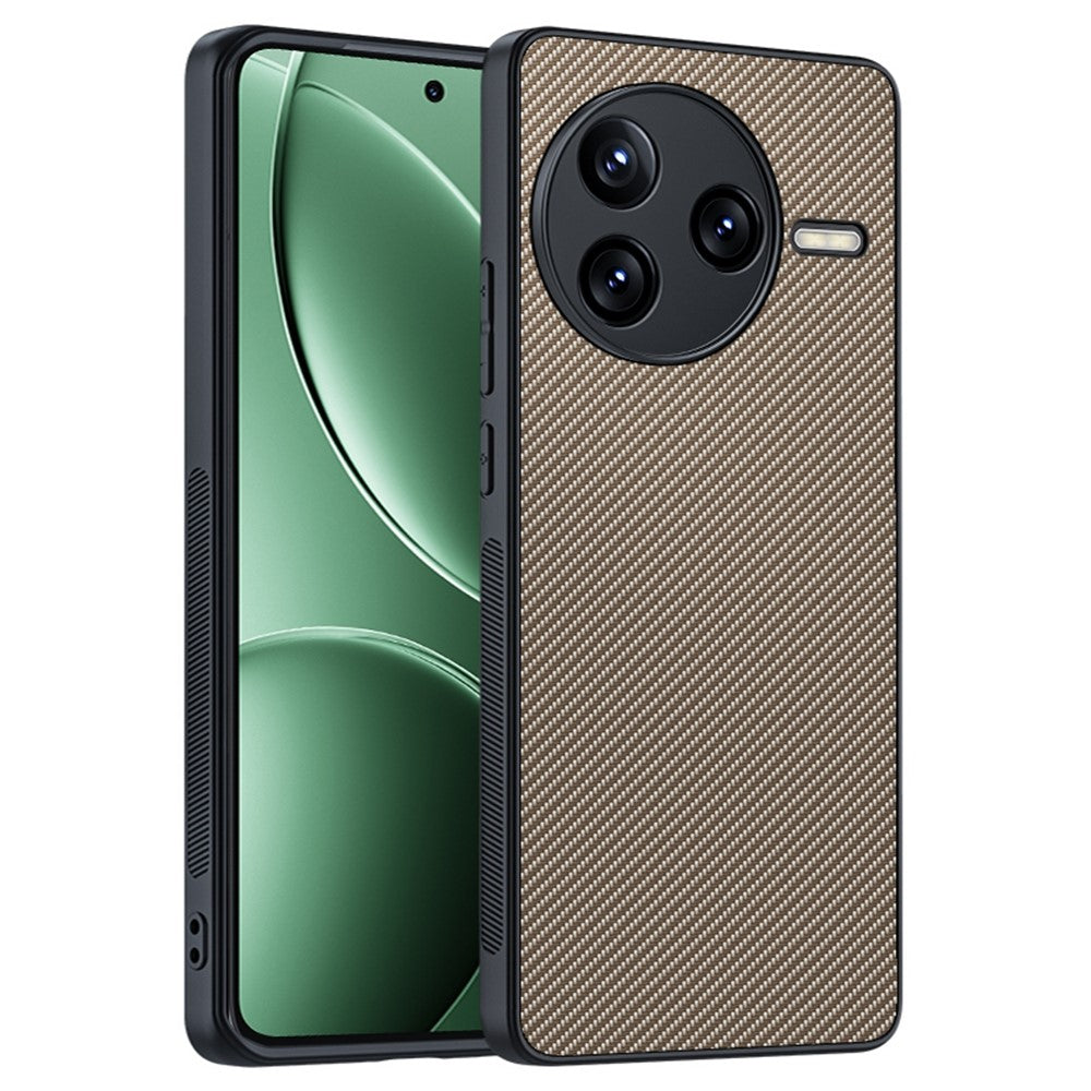 For Xiaomi Redmi K80 5G / Poco F7 Pro 5G Case Carbon Fiber Texture Ultra Slim PC Phone Cover