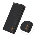 KHAZNEH For Xiaomi Poco F7 5G / Redmi Turbo 4 Pro 5G Case Wallet Genuine Cow Leather Phone Cover Nappa Texture