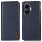 KHAZNEH For Xiaomi Poco F7 5G / Redmi Turbo 4 Pro 5G Case Wallet Genuine Cow Leather Phone Cover Nappa Texture