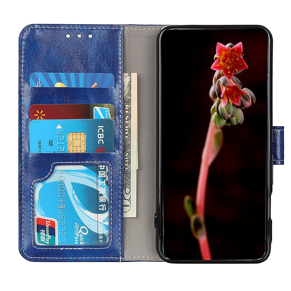 For Xiaomi Poco F7 5G / Redmi Turbo 4 Pro 5G Case Wallet Leather Phone Cover Crazy Horse Texture