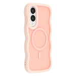 Samsung Galaxy S25 Edge Magnetiskt Skal TPU + PC mobil Baksida Skin Touch Vågformad
