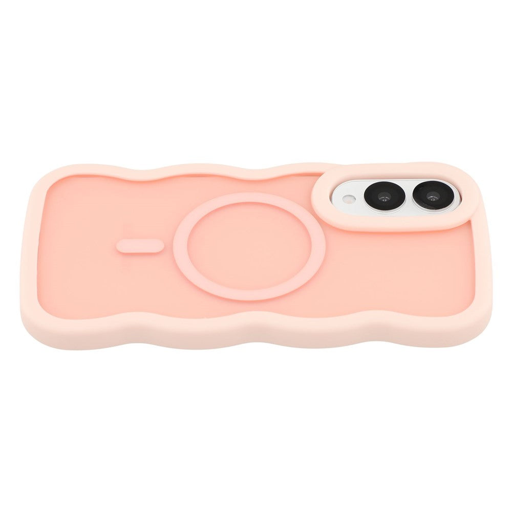 Samsung Galaxy S25 Edge Magnetiskt Skal TPU + PC mobil Baksida Skin Touch Vågformad