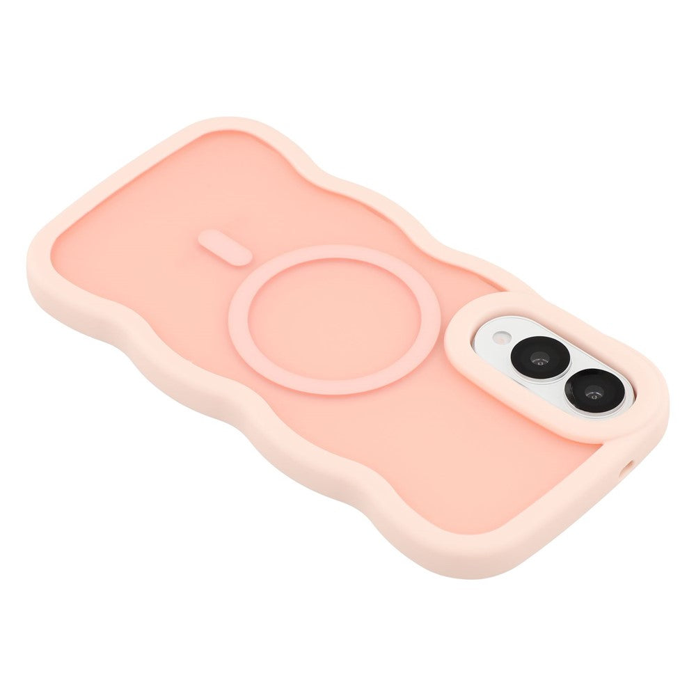 Samsung Galaxy S25 Edge Magnetiskt Skal TPU + PC mobil Baksida Skin Touch Vågformad