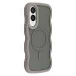 Samsung Galaxy S25 Edge Magnetiskt Skal TPU + PC mobil Baksida Skin Touch Vågformad