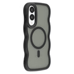 Samsung Galaxy S25 Edge Magnetiskt Skal TPU + PC mobil Baksida Skin Touch Vågformad