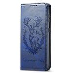 For Xiaomi Redmi Note 14 4G (164.84mm) Stand Case Lucky Deer Imprinted Magnetic Closure Leather Wallet Phone Cover