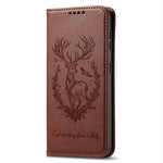 For Xiaomi Redmi Turbo 4 5G / Poco X7 Pro 5G Stand Case Lucky Deer Imprinted Magnetic Closure Leather Wallet Phone Cover