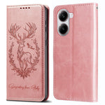 For Xiaomi Redmi Turbo 4 5G / Poco X7 Pro 5G Stand Case Lucky Deer Imprinted Magnetic Closure Leather Wallet Phone Cover