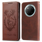 Stand Case for Honor X60 Pro 5G / X9c 5G / Magic7 Lite 5G Lucky Deer Imprinted Magnetic Closure Leather Wallet Phone Cover