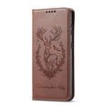For Honor 400 Lite 5G Stand Case Lucky Deer Imprinted Magnetic Closure Leather Wallet Phone Cover