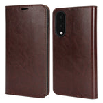 For Samsung Galaxy S25 Edge Case Crazy Horse Texture Split Leather Wallet Phone Cover