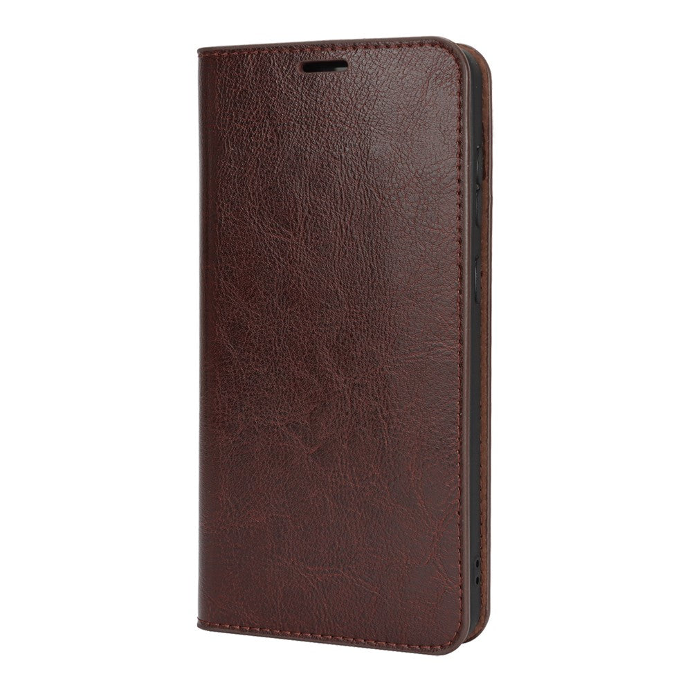 For Samsung Galaxy S25 Edge Case Crazy Horse Texture Split Leather Wallet Phone Cover
