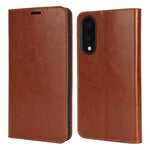 For Samsung Galaxy S25 Edge Case Crazy Horse Texture Genuine Cow Leather Wallet Phone Cover