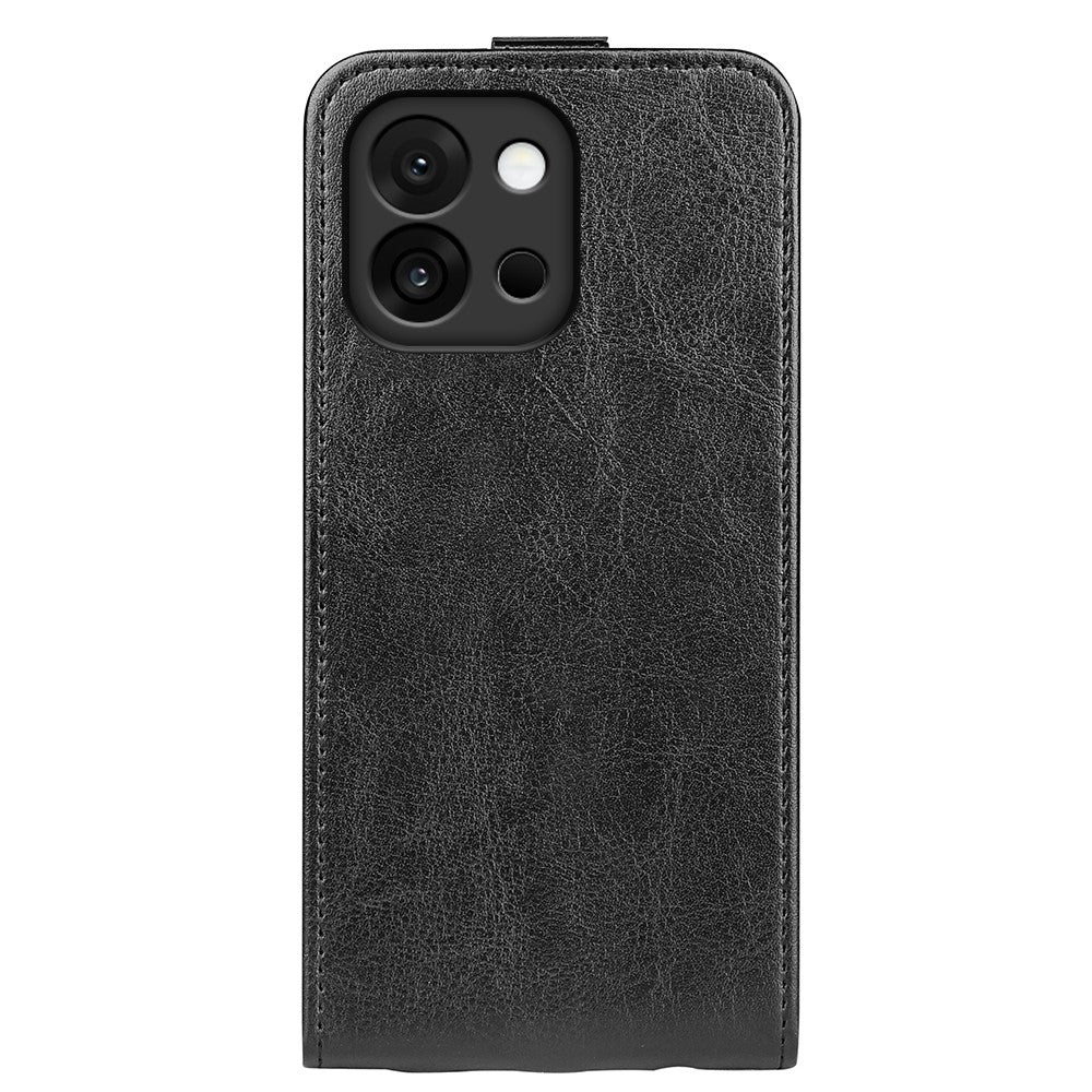 OnePlus 13T 5G-skal med kortplatser, vertikalt fällbart läderfodral