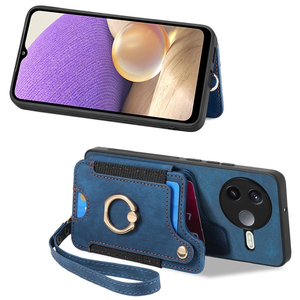 Xiaomi Poco F7 Pro 5G / Xiaomi Redmi K80 5G Retro PU-läder bakstycke med RFID-blockerande korthållare