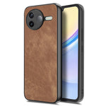 For Xiaomi Poco F7 Pro 5G / Xiaomi Redmi K80 5G Case Shockproof Slim Retro Leather Phone Back Cover