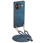 For Xiaomi Poco F7 Ultra 5G / Xiaomi Redmi K80 Pro 5G Retro Leather Phone Back Cover with Adjustable Strap