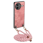 For Xiaomi Poco F7 Ultra 5G / Xiaomi Redmi K80 Pro 5G Retro Leather Phone Back Cover with Adjustable Strap