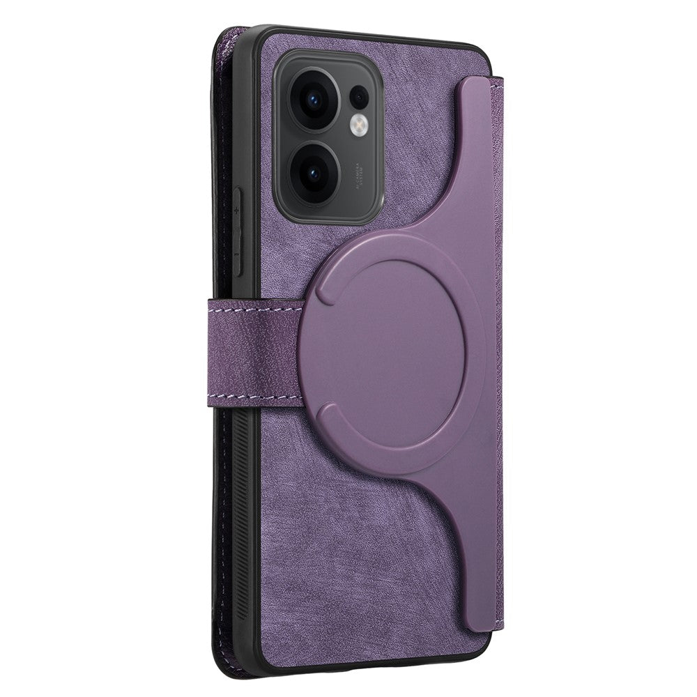 CASENEO För Oppo Reno13 F 5G (Reno 13 FS 5G) / 4G Magnetiskt Skal Avtagbart Läderfodral för mobil