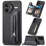 Xiaomi Poco F7 Ultra 5G / Xiaomi Redmi K80 Pro 5G-cover i læder + PC + TPU, pungcover med lynlås