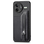 Xiaomi Poco F7 Ultra 5G / Xiaomi Redmi K80 Pro 5G-cover i læder + PC + TPU, pungcover med lynlås